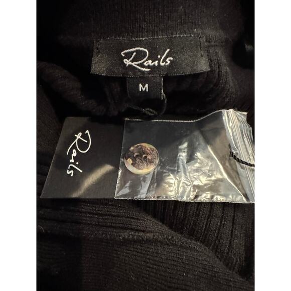 NWT Rails Rosalie Rib Long Sleeve Cotton Blend Midi Sweater Dress Size Medium - Picture 7 of 10